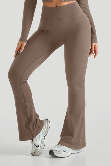 Ribbed Flare Leggings + Ribbed Adjustable Wireless Bra