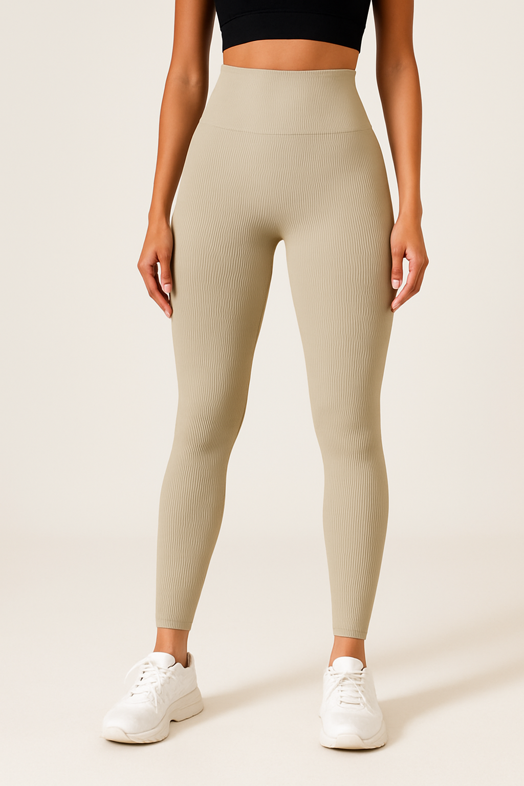 Ribbed seamless trousers